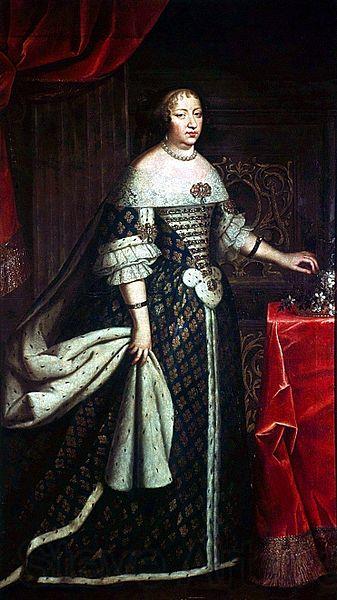 Charles Beaubrun Anne d'Autriche en costume royal Spain oil painting art